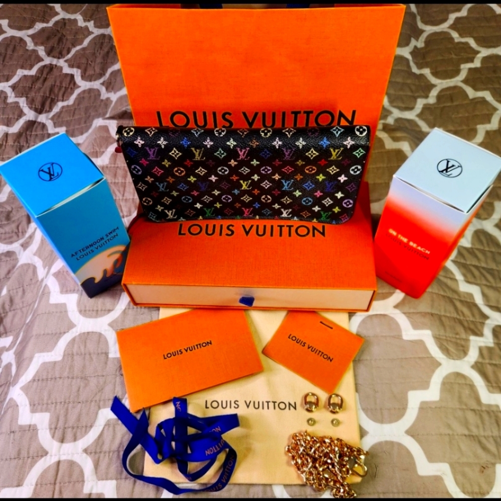 Louis Vuitton Insolite Wallet Black Multicolor  Wallet DATE STAMPED CA0140